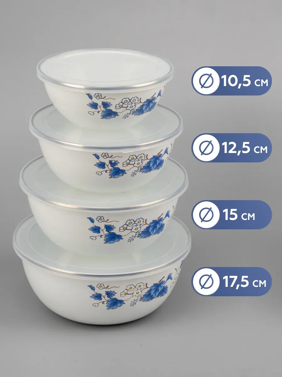 Supretto 4'lü Yemek Saklama Kabı Seti 336342344 Beyaz