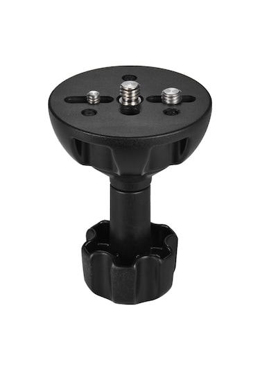 Samdoo 75mm Alüminyum Tripod转接器 - 3/8" Arayüz, 1/4" & 3/8" Hızlı Montaj Vidalari İle, Bowl Tipi Tripodlardan Düzüme Dönüştürücü