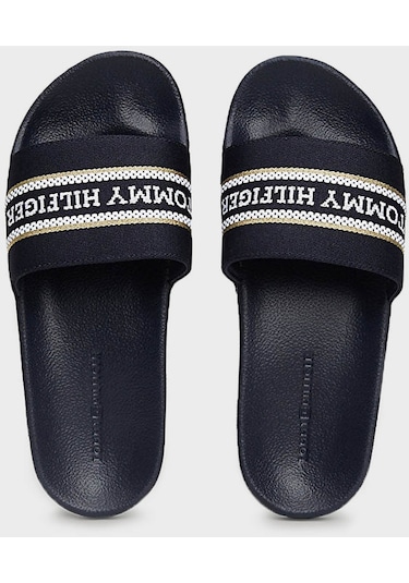 Tommy Hilfiger Kadın Terlik Fw0fw07845 Dw6 Lacivert