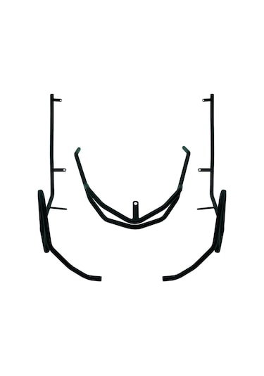 GP Kompozit  Yamaha NMAX 125 / 155 2021-2024 Uyumlu Motor Koruma Demiri Siyah