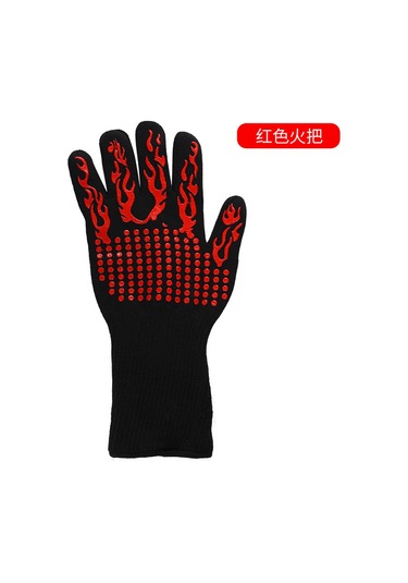 Gajeena Kırmızı Alev Silikon Isıya Dayanıklı Eldiven: Mutfak, Barbekü, Fırın, Mikrodalga İçin 500 C'de Isı Engelleyici, Kayganlık Önleyici, Her İkisi İçin Uygun Çok Renkli