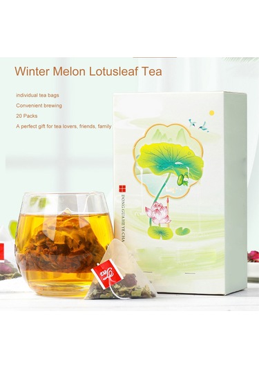 Hangfox Karpuz, Lotus Yaprağı, Gül Ve Enginar Tohumu Karışımı Otopatik Çay 20 Adet Triyot Poşet 6g X 20 Paket Toplam 120g Hızlı Demleme Soğuk/hot İçim Pratik Ve Sağlıklı