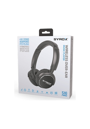 Syrox S16 Pro Bluetooth Kulak Üstü Kulaklık