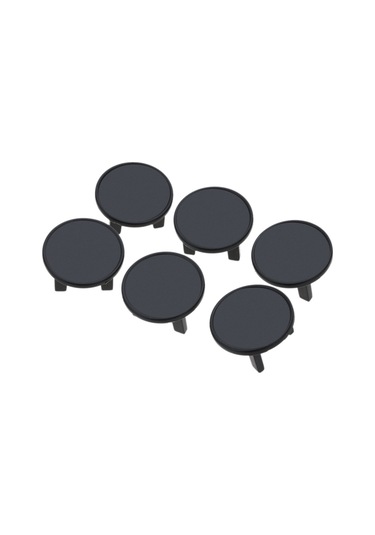 Wezone 6 Adet İngiliz Tipi Beyaz/ Siyah Abs Çocuk Elektrik Soketi Koruyucu Kapağı - Şok Engelleme, Kalıcı Kullanım, Kolay Kurulum