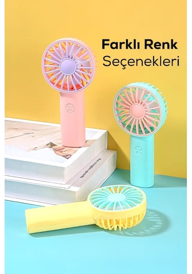 Mini Fan Usb Vantilatör El Fanı Taşınabilir Vantilatör Şarjlı 1202