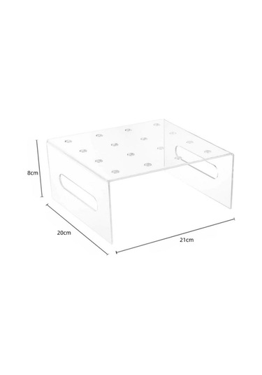 Cbtx Yx043 Akrilik Şeffaf Tui Tui Le Kek Koni Standı 16 Delikli Kek Standı