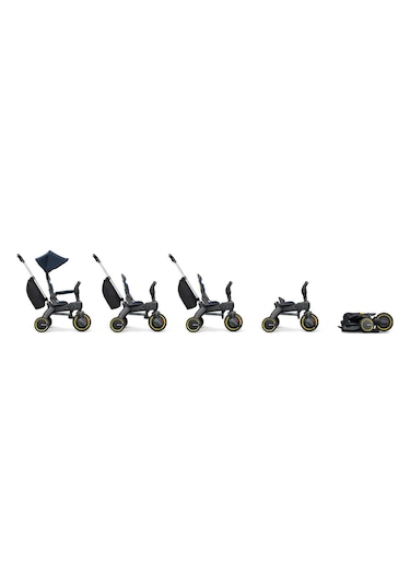 Doona Liki Trike Tek Parça Katlanır 3 Tekerlekli Bebek Bisikleti S3 Deep Blue