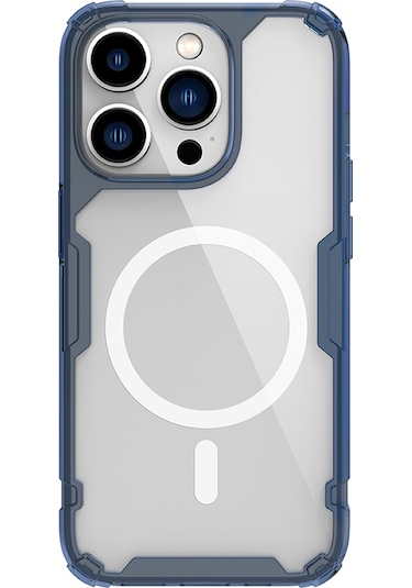 Nillkin İphone Uyumlu 14 Pro Max Magsafe Özellikli Nature Tpu Pro Kapak Mavi