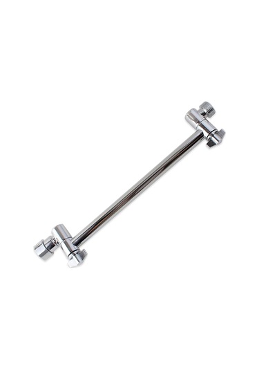 Qingmipy 11 İnç G1/2 Bağlantıli Pabuçlu Bakır Duş Kolu Uzatıcı - 180 Derece Ayar Özelliği, Krom Kaplama, Kolay Kurulum 42003 Diğer