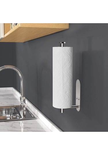 Ulzyvf Paslanmaz Çelik Mutfak Tutucu, Kağıt Havlu Dolabı Altında Kullanım İçin, Dayanıklı Çelik Yapı, Qm Çelik