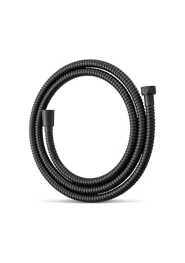 Siyah Turbo 5 Fonksiyonlu Pervaneli Mafsallı Duş Seti Duş Başlığı Siyah