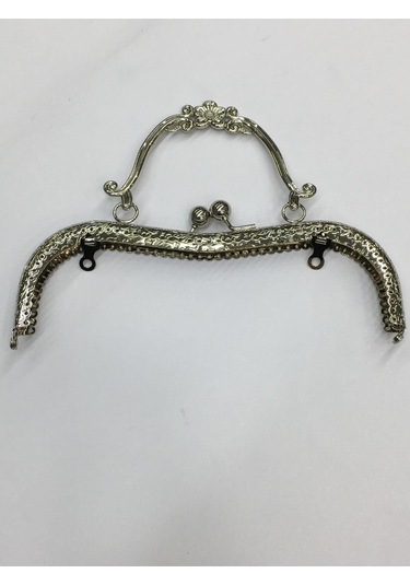 Çanta Ve Cüzdan Klipsi Kuluplu Çiçek Model Gümüş Gümüş