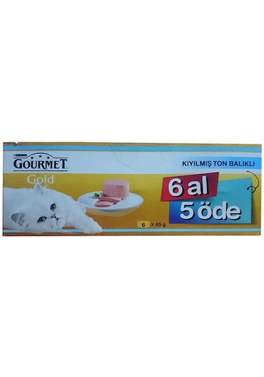 Purina Gourmet Gold Kıyılmış Ton Balıklı Konserve Yetişkin Kedi Maması 4'lü 6 x 85 G