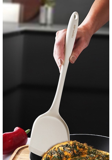 Neoflam Silikon Geniş Spatula Bej D-neofkttrn Bej