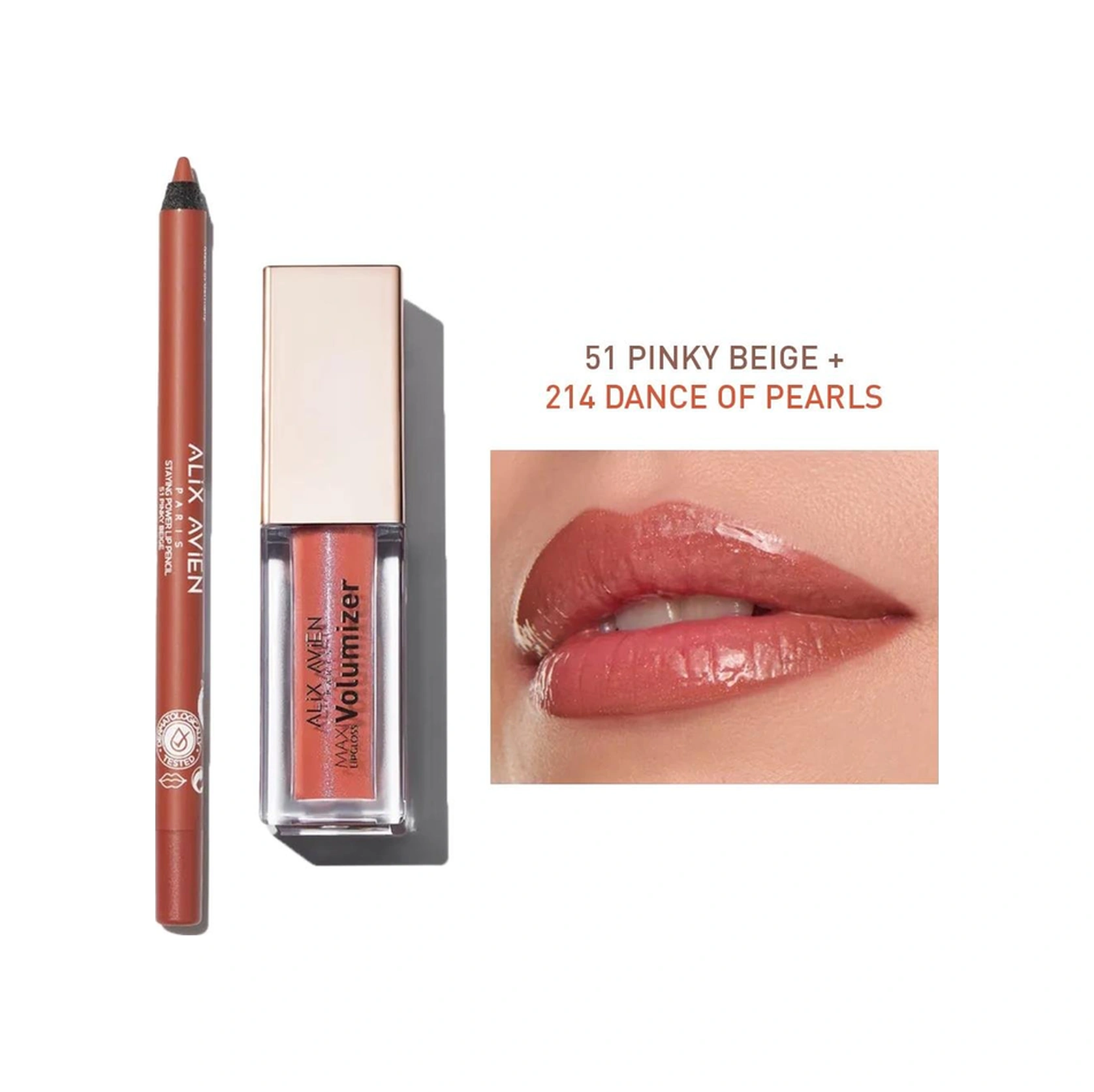 Alix Avien Maxivolumizer Lipgloss 214 Dance Of Pearls Kalıcı Ve Nemlendirici Ruj Dolgunlaştırıcı Etki