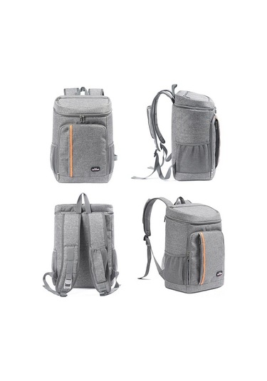 Flybuy Ve Termal Su Soğutucu Sırt Seyahat Piknik, Maiyame Kamp İçin Gri Geçirmez Çok Çantası Çanta Amaçlı - Nl Gri