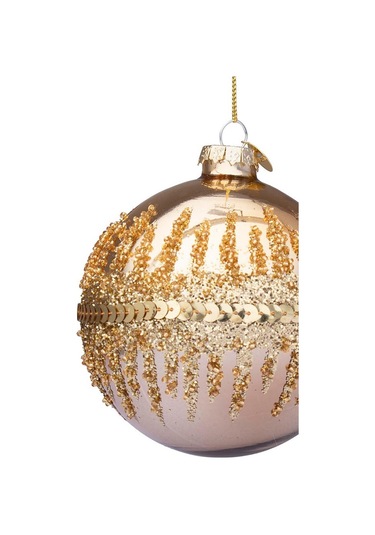 Yılbaşı Topu Kar Kaplamalı 8cm