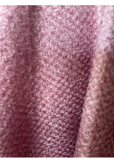 Eys Yerli Üretim A Kalite Keten Desenli Döşemelik Kumaş Pembe