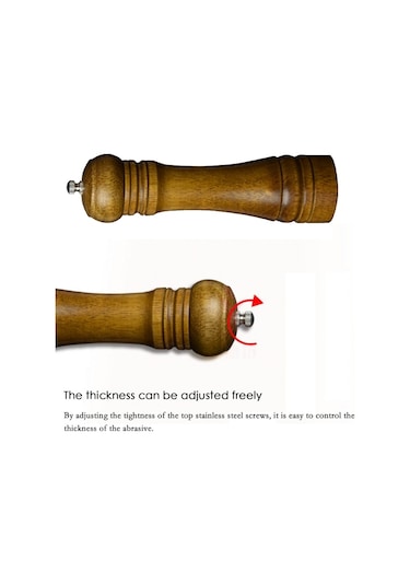 Cbtx Klasik Ahşap Baharat Değirmeni