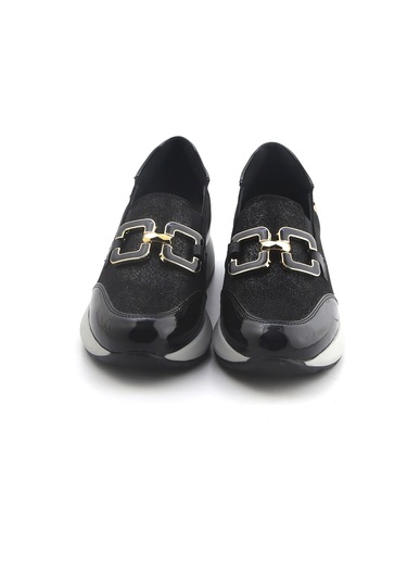 Oxford Klasik Kadın Diğer 5d5458ds Donna Serena 5458ds Camoscio Glitter Nero Siyah
