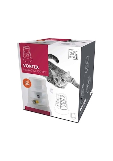 M-pets Vortex Elektronik Kedi Oyuncağı Beyaz