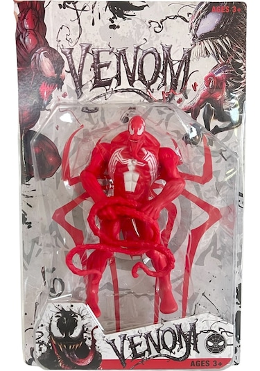 Kırmızı Venom Örümcek Adam Oyuncak Spider Man Karakter