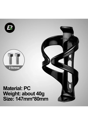 Rockbros Bisiklet Su Şişesi 600-750 Ml Mtb Yol Bisikleti Su Şişesi Tutucu Sıkma 001 Black 001 Black