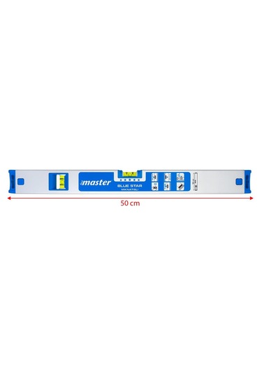 Master 506891 Blue Star Mıknatıslı Su Terazisi 50 Cm