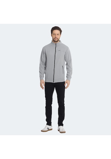 Slazenger KAGISONA IN Erkek Sweatshirt Gri