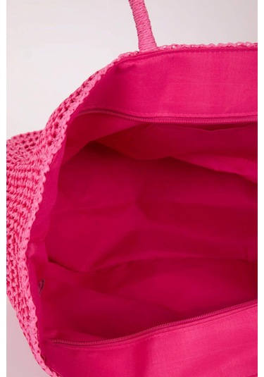 DeFacto Kadın Hasır Omuz Çantası B9076AXNSPN1 Pembe