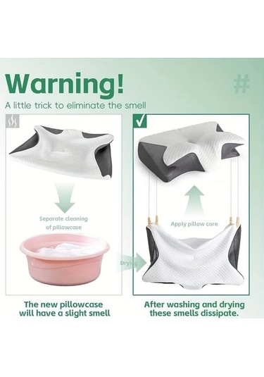 Maxaccess Beyaz Yandan Yatmaya Uygun Konforlu Hafıza Köpük Boyun Yastığı Sağlam Destek