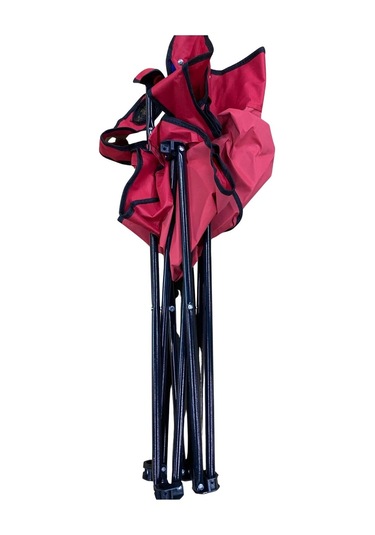 Rejisör Çantalı Kamp Piknik Sandalyesi Kırmızı