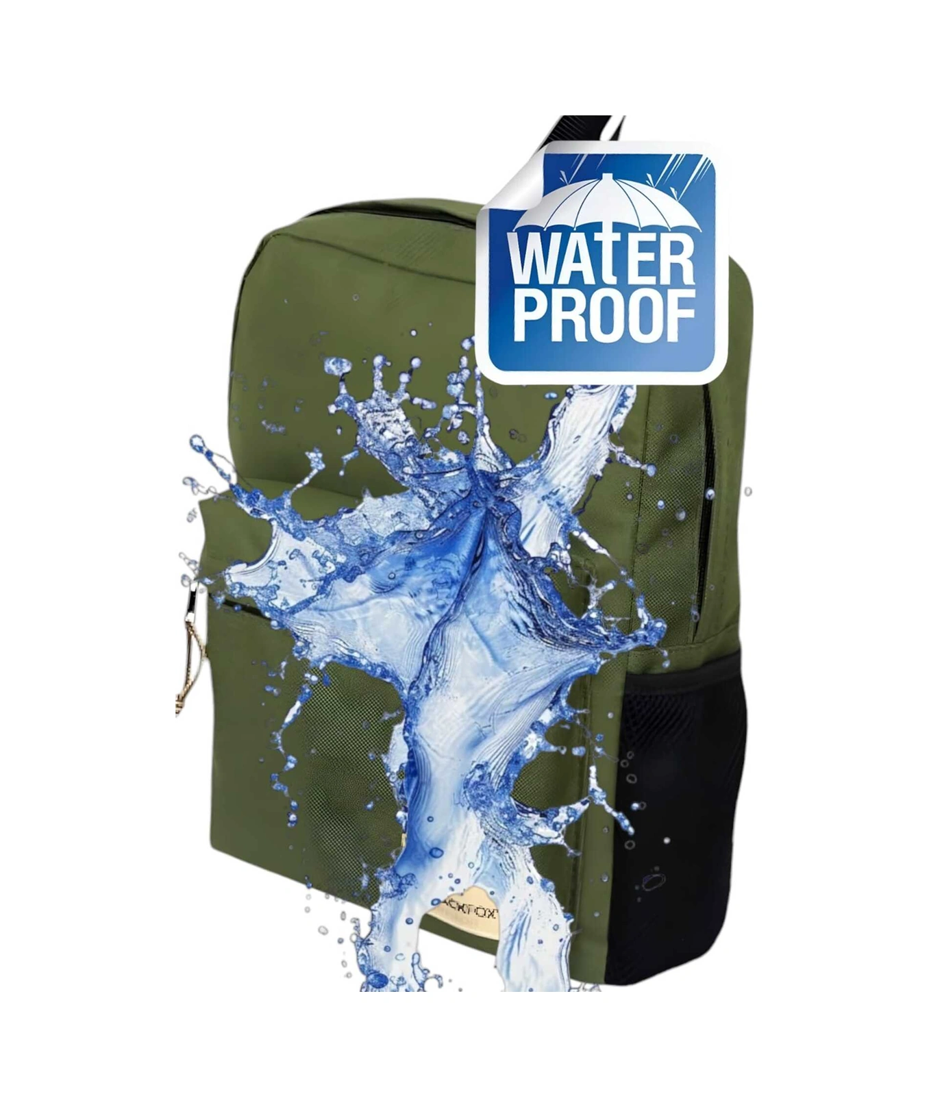 Tezzgelsin Unisex Su Geçirmez Günlük Kullanım Sırt Çantası Haki