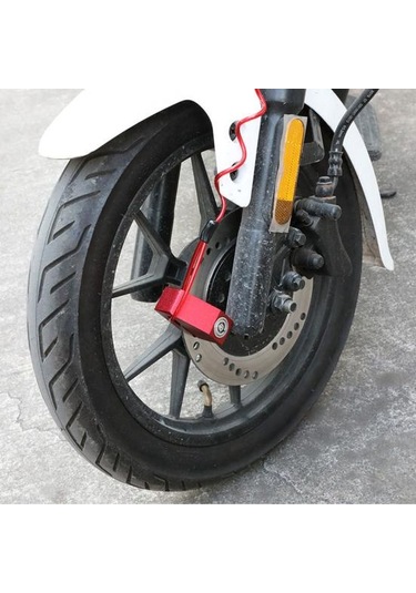 Kırmızı Disk Fren Kilidi Hatırlatma Kablosu 120cm Geri Çekilebilir Çelik Tel Parlak Renkli Mo Dağ Bisikleti Kilit & Alarm 56815666