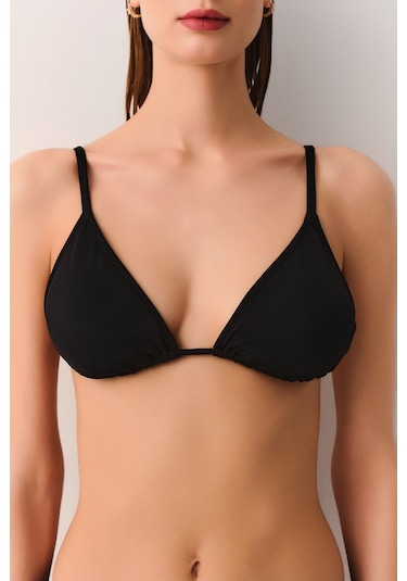 Suwen Üçgen Bikini Üst Sbn25535012 Siyah