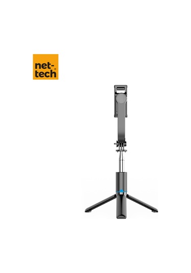 Nettech Nt-mt06 Taşınabilir Selfie Çubuk Bluetooth Selfie Çubuğu - Siyah -