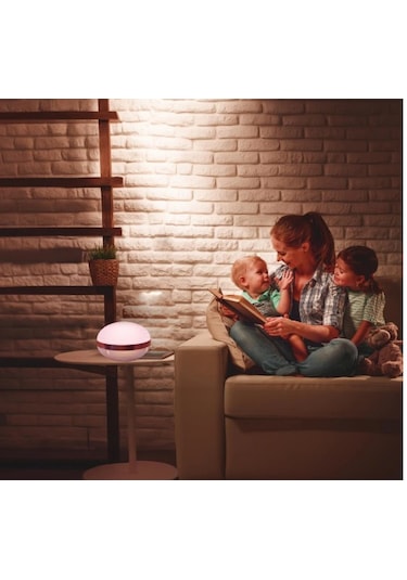 House Pratik Sesli Komutlu Uzaktan Kumandalı Ve App Destekli Gece Lambası Gri