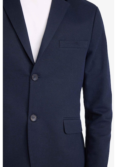 Defacto Slim Fit Dar Kesim Blazer Ceket F7690ax26spnv64 Lacivert-nv64