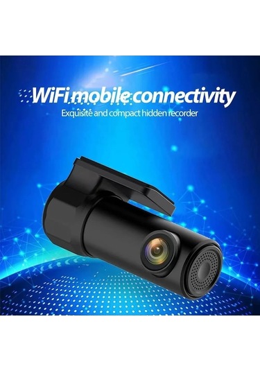 Createtech Akıllı Araba Wifi Dvr Gösterge Paneli Kamerası, Uygulama Kontrolü, 1080p Gece Görüş, Usb Güç Kaynağı