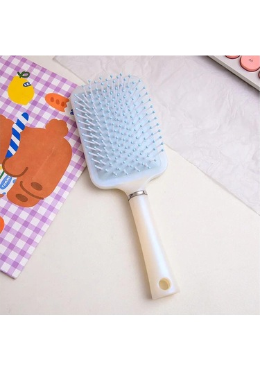 Koodmax Anti-statik Hava Yastığı Dolaşık Önleyici Saç Açma Tarama Fırçası - Mavi
