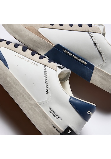 White Sneaker Erkek 190003pp8.10 Crime London Dıstressed Lo Beyaz