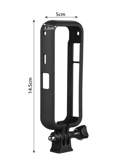 Jeehugo Insta360 One X2 Kamera Korumalı Kafesi - Soğuk Ayak Bağlantısı, 1/4" Dişli Delikler, Tripod Uyumlu, Eldiven İçi Taşınabilir