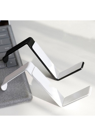 Sones 2 Adet Jd045 Bilgisayar Başlığı Kulaklık Askısı Çok İşlevli Metal Sergileme Rafı Siyah