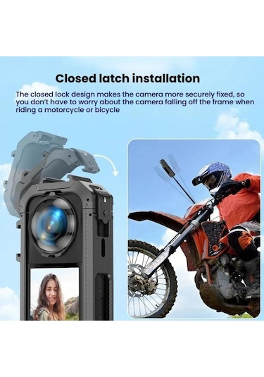 Insta360 X5 Plastik Koruyucu Çerçeve Manyetik Hızlı Salınan Kamera Kafes Genişletme Braketi Diğer