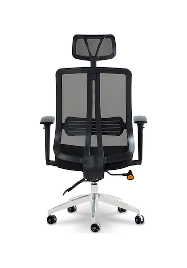 Ofiscombin Ofis Büro Sırt Ayarlanabilir Döner Tekerlekli Öğrenci Ders Çalışma Koltuğu Siyah Allegrac100