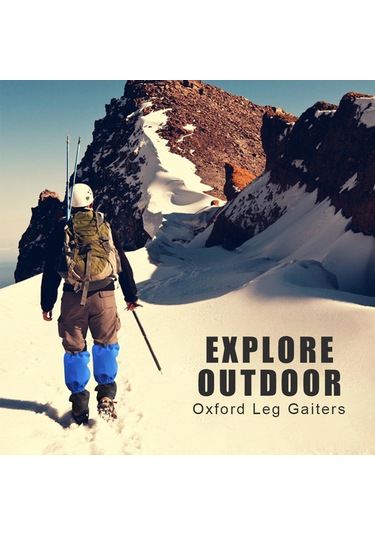 Dofolink Uzun Kollu Outdoor Askı Gaiterleri: Su Geçirmez Oxford Kumaş, Islak Ve Toz Koruma, Kayak-trekking-tırmanma İçin Siyah Erkek Kadın Diğer