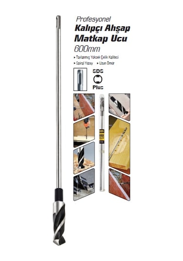 Baytaş Profesyonel Kalıpçı Ahşap Matkap Ucu Sds 16 X 600 Mm
