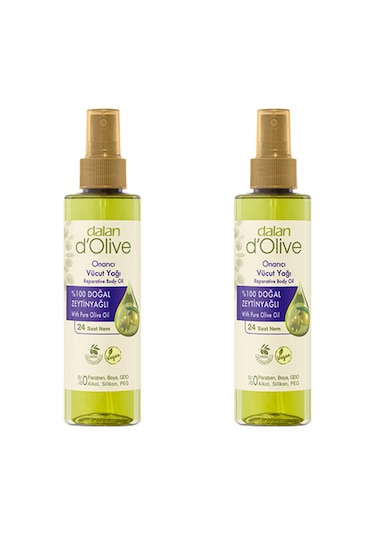 D'olive %100 Zeytinyağlı Onarıcı Vücut Yağı 200 Ml X 2 Adet