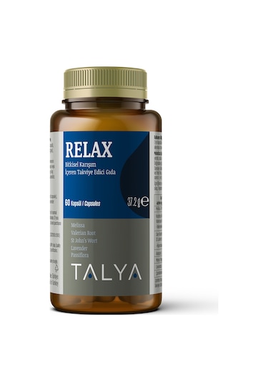 Talya Relax Bitkisel Karışım İçeren Takviye Edici Gıda 60 Kapsül