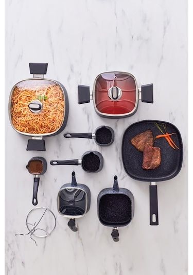 Karaca  Biogranit Sando 14 Parça Çeyiz Seti Siyah